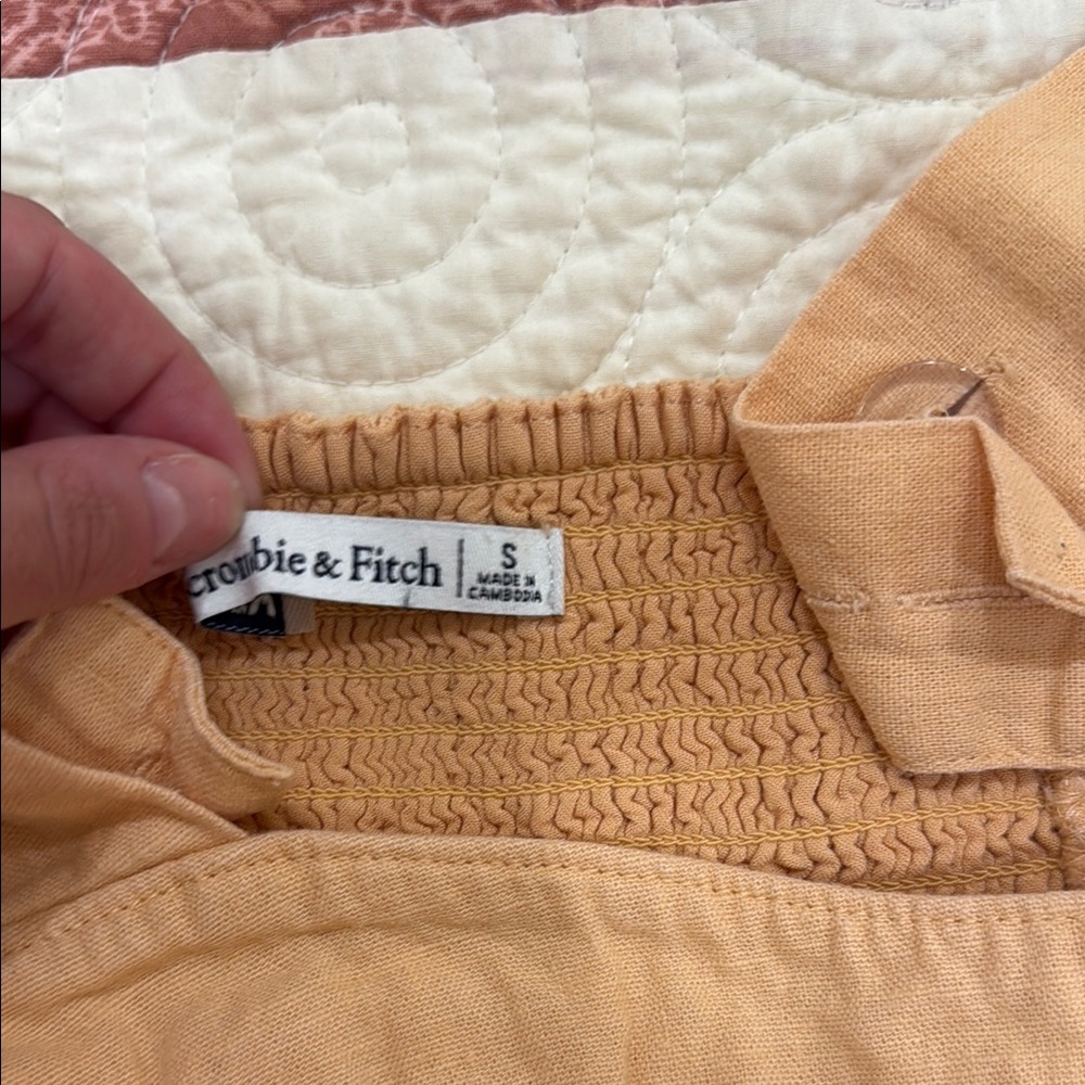 Abercrombie & Fitch Yellow Fitted Bustier Tank Top - Picture 6 of 6
